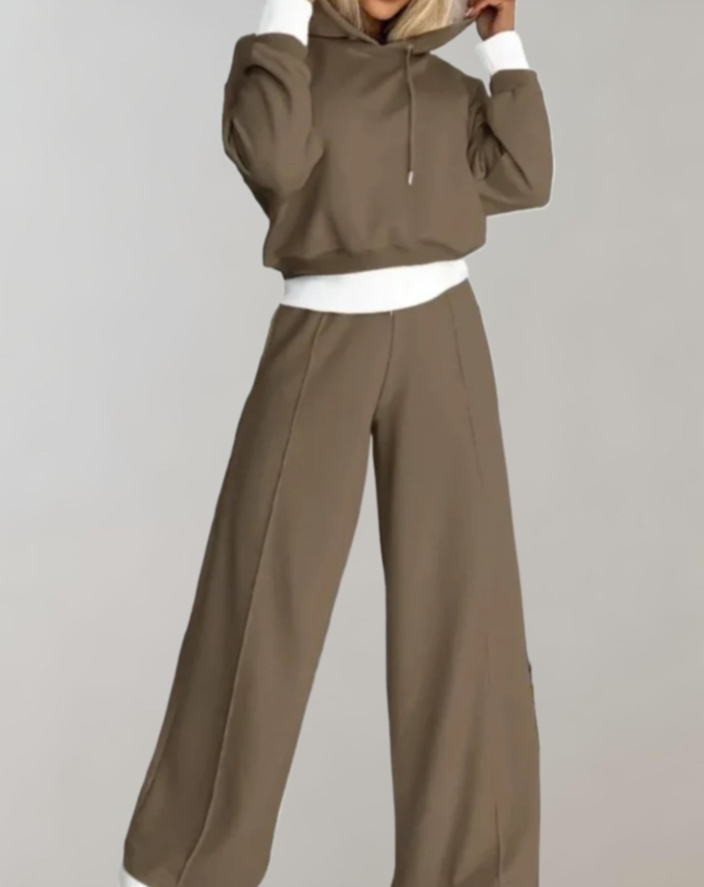 Sorelle Lounge Set – Women’s 2-Piece Hoodie & Wide-Leg Pants