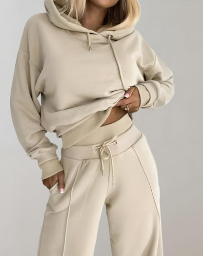Sorelle Lounge Set – Women’s 2-Piece Hoodie & Wide-Leg Pants