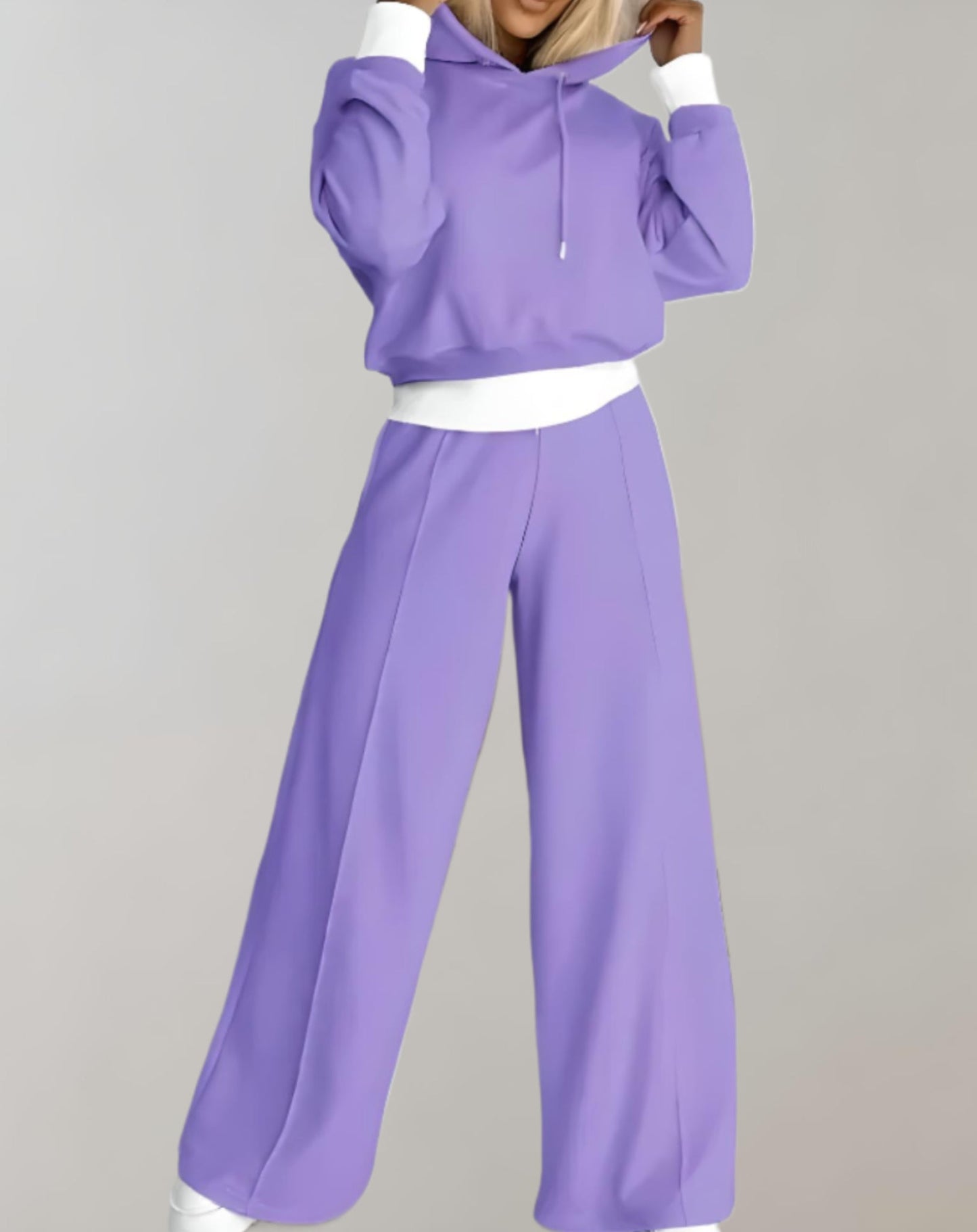 Sorelle Lounge Set – Women’s 2-Piece Hoodie & Wide-Leg Pants