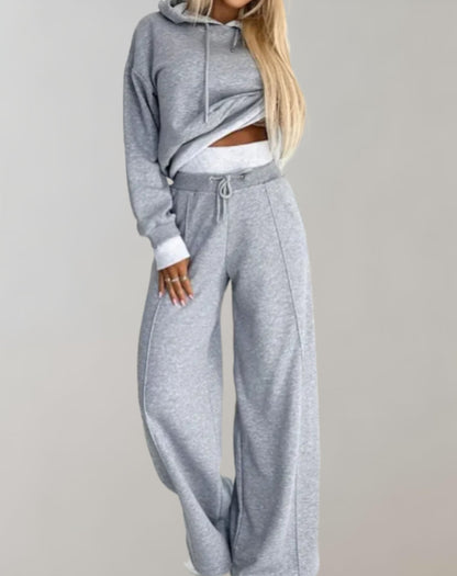 Sorelle Lounge Set – Women’s 2-Piece Hoodie & Wide-Leg Pants